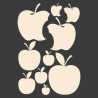 Planche de stickers Pommes