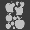 Planche de stickers Pommes