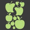 Planche de stickers Pommes